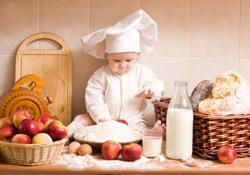 semaine, nutrition, enfant, 