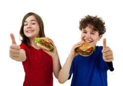 fast-food, calories, hamburger