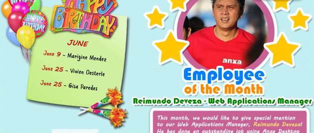 Happy Birthday - Employee of the month