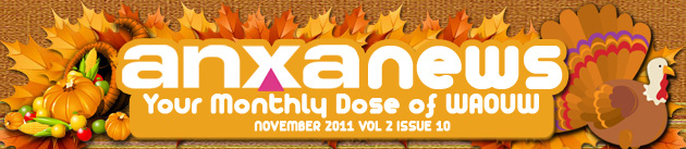 ANXA news Your Monthly Dose of WAOUW - NOVEMBER 2011 VOL 2 ISSUE 10 