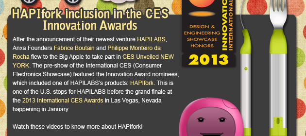 HAPIfork inclusion in the CES Innovation Awards