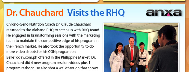Dr. Chauchard  Visits the RHQ