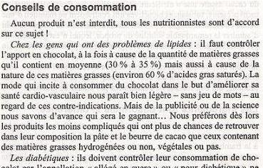 Savoir manger 2008/2009 : Le nutritionniste Cohen nous explique comment bien choisir son chocolat.