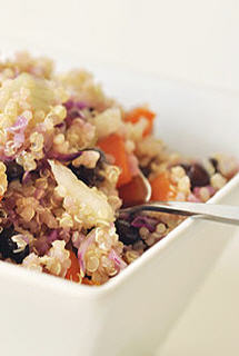 Quinoa aux graines de courges et baies de goji