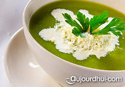 soupe du jour : Soupe à la courgette