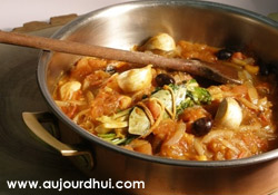 Aubergines aux tomates
