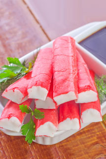 Cake aux couleurs du surimi 