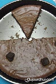 Gâteau au chocolat noir allégé