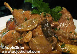 plat du jour : Civet de lapin aux pruneaux