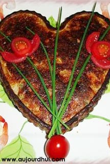 Coeur thon, saumon et crevettes