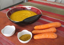 Crème de carottes à l'indienne