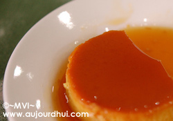 dessert du jour&nbsp;: Cr�me renvers�e vanille