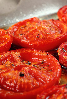 Croustade de tomates grilles