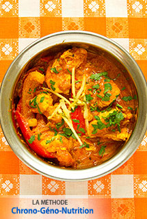 Curry de poulet au gingembre