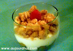 Douceur de pommes caram�lis�es et sa p�te � crumble