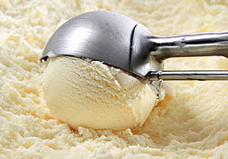 Glace légère à la vanille