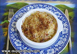 Gratin de c�tes de bettes au jambon 