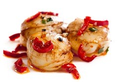 Noix de Saint-Jacques en salade