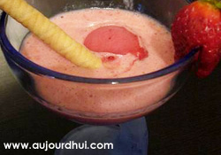 Milkshake en sorbet