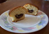 Muffin à la noix de coco, coeur de Nutella