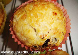 Muffins - pizzas au jambon
