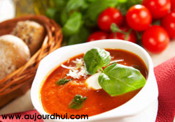 Potage gaspacho au yaourt