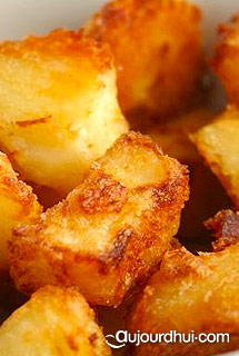 Roast potatoes light