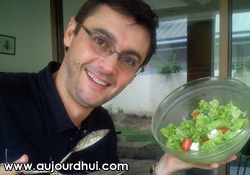 Salade Caesar aux p�pites de tournesol