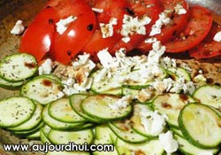 salade du jour&nbsp;: Salade de courgette et tomate