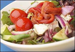 Salade de radis et d'oignons