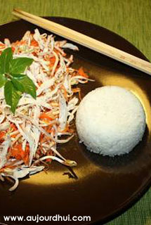 Salade vietnamienne de Poulet Soja Carotte