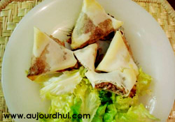 Samoussas m�diterran�ens express et l�gers