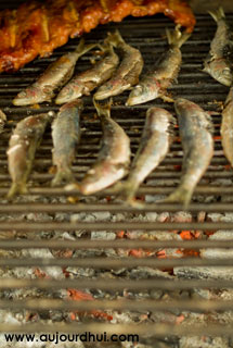 Sardines grillées à la portugaise