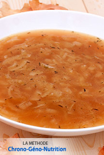 Soupe aux oignons (sans lactose, sans gluten)