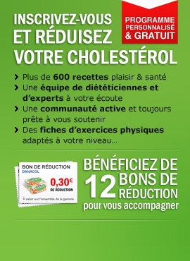Inscrivez-vous et réduisez votre cholestérol