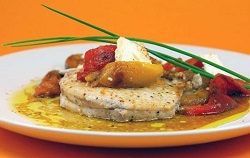Espadon au four et ses tomates