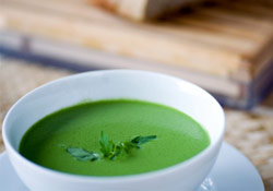 Potage aux fanes de radis