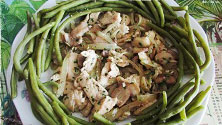 Aiguillettes de poulet à l'oignon