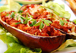 Aubergine farcie