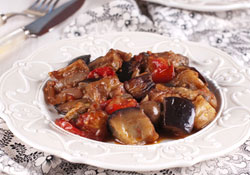 Aubergine fondante à la tomate