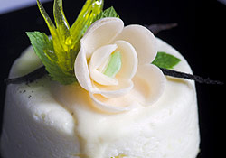 Bavarois au fromage blanc et à la vanille