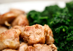 Blanc de poulet aux épinards