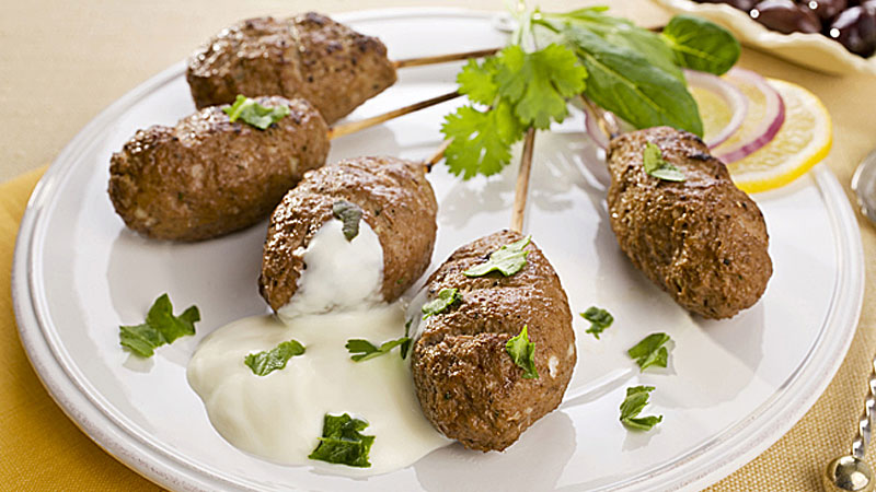 Boulettes de boeuf à la menthe et dip soja