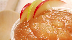 Compote de pomme et son palet de Pont-Aven