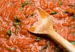 Coulis de tomate au basilic