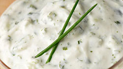 Crème citronnée à la ciboulette
