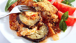 Crumble provençal à l'aubergine