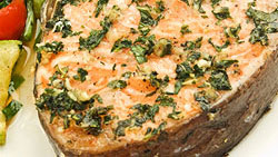 Darne de saumon aux courgettes et herbes de provence