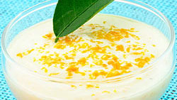 Entremets à l'eau de fleur d'oranger