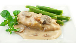 Escalope de dinde aux champignons